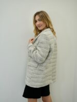 Veste Laine à Carreaux et Unie – Image 2