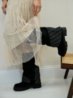 Bottes Femme cloutées à tige souple