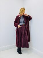 Manteau Long en Velours Côtelé – Capuche amovible & charme italien – Image 4