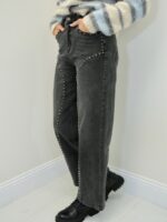 Jean Wide Leg Clouté – Silhouette Élancée & Détails Rock-Chic – Image 6