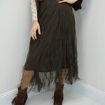 Jupe Longue Tulle Plissé – Volume Aérien & Charme Féminin