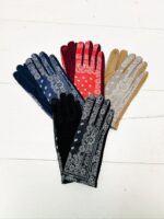 Gants Motif Bandana – Style Tendance & Douceur Hivernale