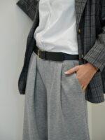 Pantalon Large Gris en Viscose – Confort Premium & Élégance Minimaliste – Image 3