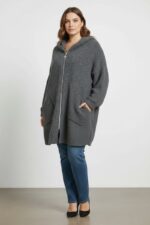 Veste teddy zippée beige – Douceur cocoon & coupe oversize chic – Image 2