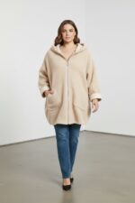 Veste teddy zippée beige – Douceur cocoon & coupe oversize chic – Image 3