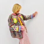 Veste kimono brodée multicolore – Élégance artisanale en 100% coton