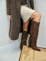 Bottes Western Femme cloutées avec franges – Image 4