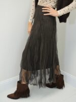 Jupe Longue Tulle Plissé – Volume Aérien & Charme Féminin – Image 4