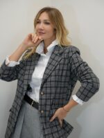 Veste à Carreaux – Élégance intemporelle – Image 2