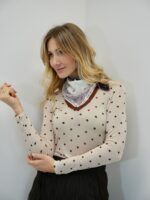 Top Fin à Pois – Douceur Cachemire & Élégance Intemporelle – Image 8