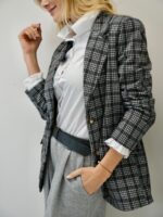 Veste à Carreaux – Élégance intemporelle – Image 3