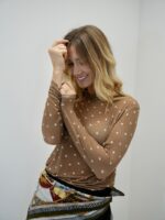 Top Fin à Pois – Douceur Cachemire & Élégance Intemporelle – Image 4