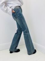 Jean Wide Leg Effet Strass – Coupe Moderne & Brillance Subtile – Image 8