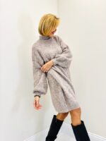 Robe Pull Douce 20% Alpaga – Confort Cocooning & Élégance d’Hiver
