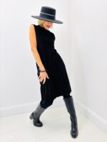 Robe Plissée Sans Manches 52% Viscose – Élégance Italienne & Confort Premium – Image 8