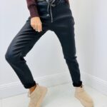 Pantalon Effet Cuir – Taille élastique & confort premium