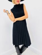 Robe Plissée Sans Manches 52% Viscose – Élégance Italienne & Confort Premium – Image 7