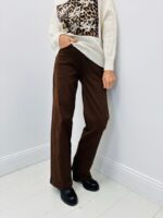 Jean Wide Leg Détail Cœurs Léopard – Silhouette Moderne & Touche Glam – Image 2