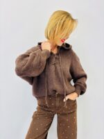 Pull à Capuche Lacé – Maille Douce Alpaga & Style Cozy Chic