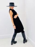 Robe Plissée Sans Manches 52% Viscose – Élégance Italienne & Confort Premium – Image 4