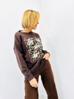 Pull Léopard Brodé “Love” – Maille Douce & Style Tendance