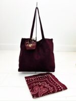 Sac Cabas Réversible en Suédine motif animalier – Image 7