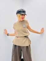 Top Sans Manches LM LULU – Maille Côtelée Chic & Ceinture Incluse – Image 8