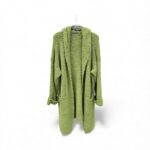 Gilet long à capuche en maille bouclette – Image 4