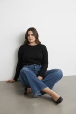 Jean large taille haute – Coupe moderne et confort parfait Wide leg – Image 2