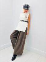 Top Sans Manches LM LULU – Maille Côtelée Chic & Ceinture Incluse – Image 7