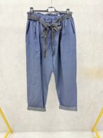 Pantalon Taille Haute Paperbag – Effet Fluide & Ceinture Contraste – Image 5