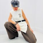 Top Sans Manches LM LULU – Maille Côtelée Chic & Ceinture Incluse