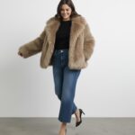 🧥 Manteau court en fausse fourrure – Spécial grande taille