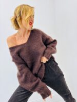 Pull col V Mohair – Douceur luxueuse & volume aérien – Image 10