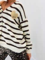 Gilet Rayé Doux “Amore” – Style Marin Chic – Image 4