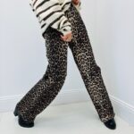Pantalon Wide Leg Léopard – Coupe Large Moderne & Style Audacieux
