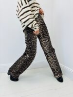 Pantalon Wide Leg Léopard – Coupe Large Moderne & Style Audacieux