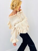 Pull Volant Romantique – Manches & Col Voluminés – Image 3