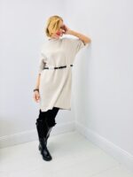 Robe Pull Italienne – Coupe Droite Chic & Ceinture Incluse