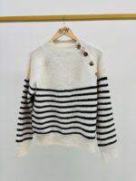 Pull Marinière Doux – Boutons & Sequins Discrets – Image 5