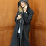 Manteau Long Premium à Capuche – 70% Laine & Coupe Oversize Élégante