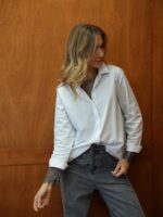 Chemise Blanche Italienne en Coton – Coupe Fluide & Élégance Intemporelle