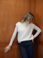 Ensemble Pull & Top Dentelle Amovible – Duo Chic & Moderne Made in Italy – Image 5