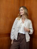 Veste Matelassée en panne de velours