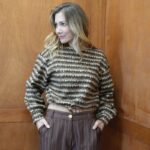Pull Rayé effet mohair – Style rétro & douceur absolue