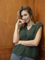Débardeur Maille Douce Col V – 30% Kid Mohair & 20% Laine Made in Italy – Image 7