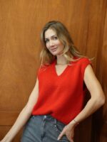 Débardeur Maille Douce Col V – 30% Kid Mohair & 20% Laine Made in Italy – Image 8