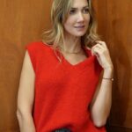 Débardeur Maille Douce Col V – 30% Kid Mohair & 20% Laine Made in Italy