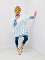Pull oversize à rayures esprit bord de mer revisité – Image 6