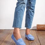 Mocassins Souples en Matière effet Daim